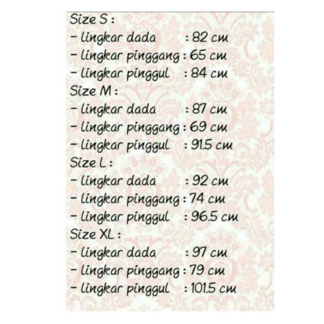 

Ongkos tambahan ukuran