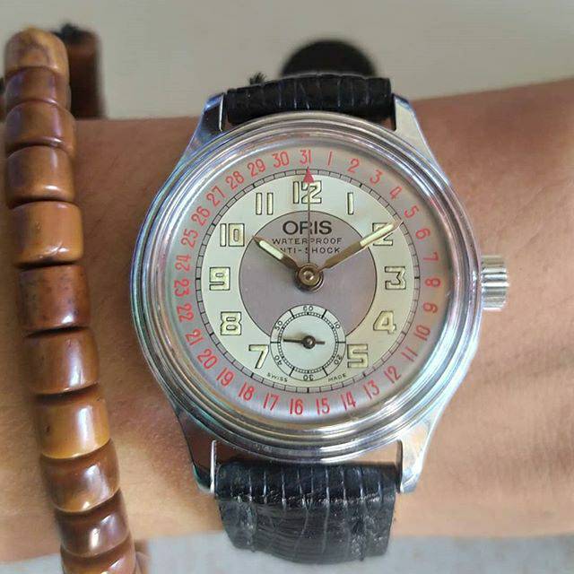 PRELOVED Jam ORIS POINTER DATE 740-6651 VINTAGE RARE second bekas