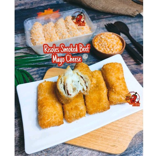 

RISOLES SMOKED BEEF MAYO CHEESE HOMEMADE HALAL