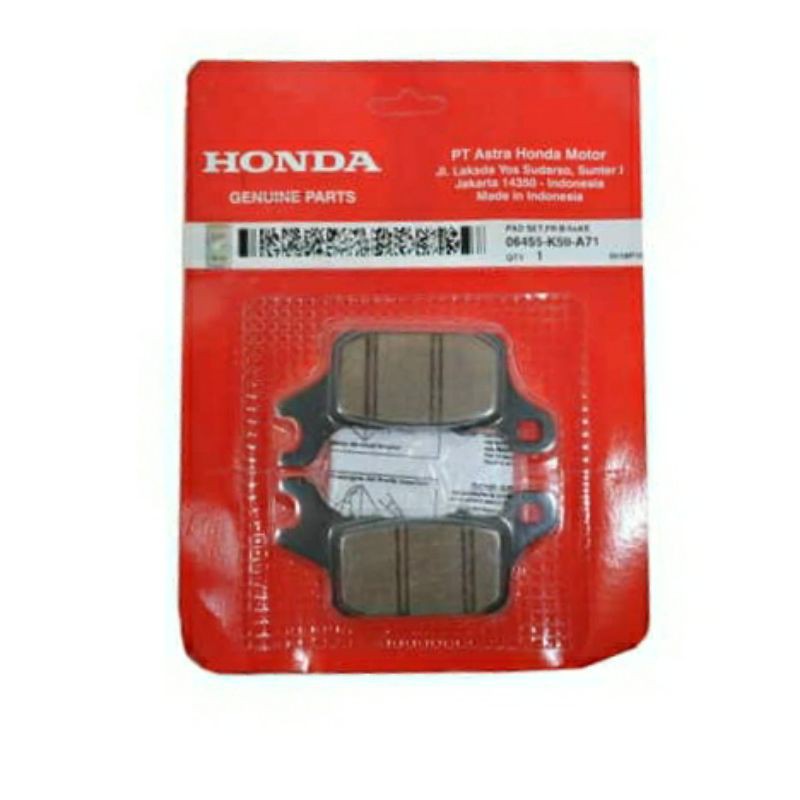 06455-K59-A71 Kampas Rem Depan (Disk Pad) – Honda New Vario 125 eSP K60R &amp; 150 eSP K59J