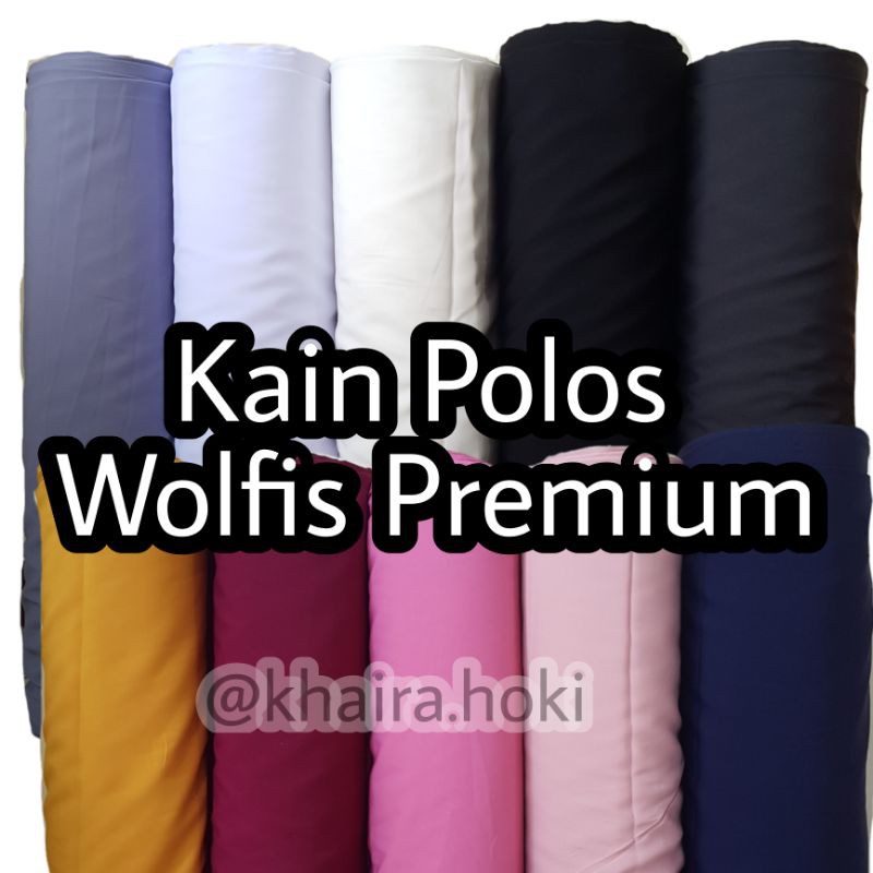 kain polos Wolfis premium