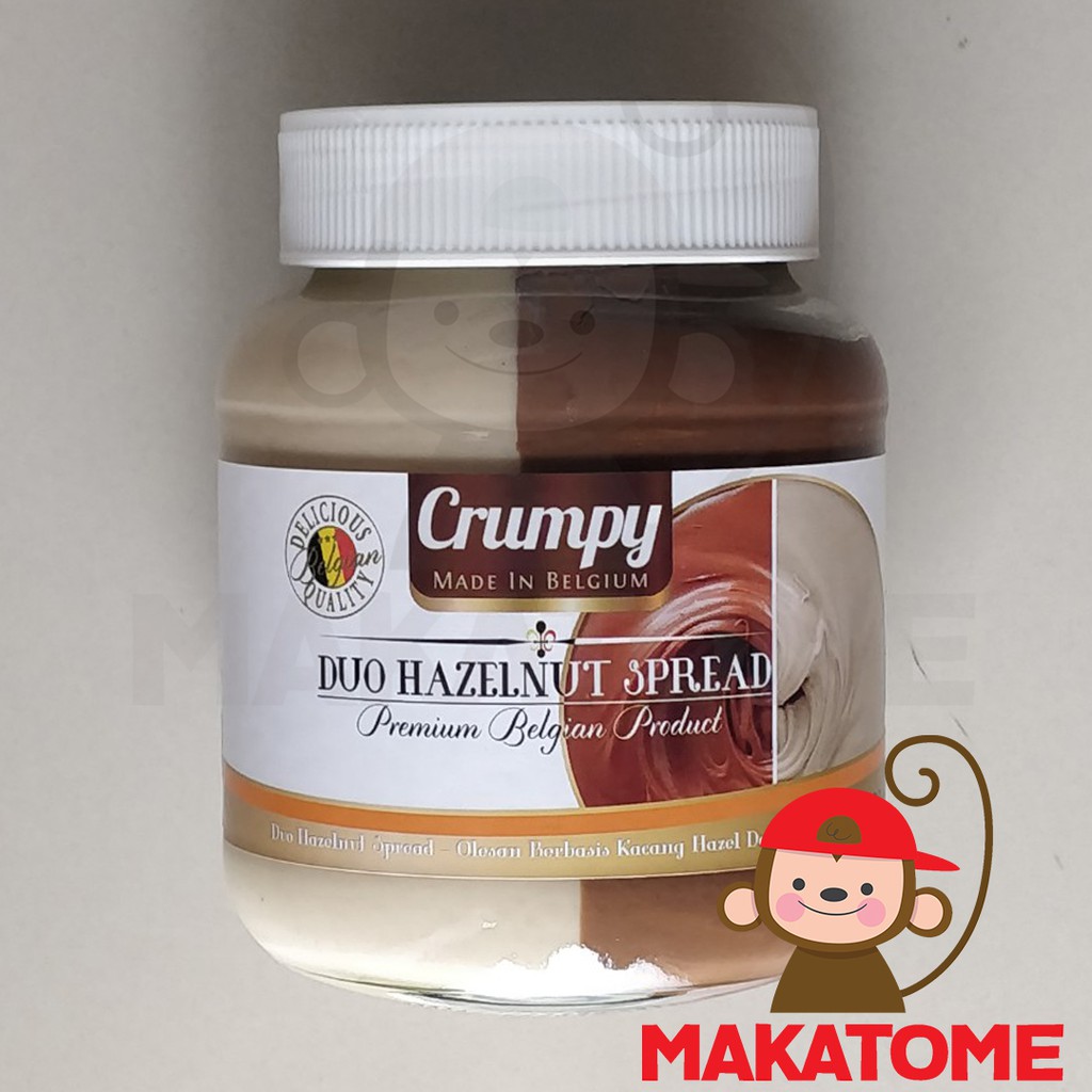 

Crumpy Duo Hazelnut Spread 400gr 400 g gr chocolate belgium coklat