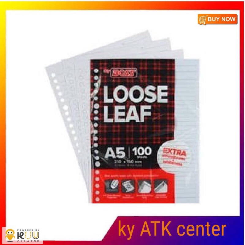 

Loose Leaf A5 100 Big Boss / Isi Binder File Ukuran A5 Isi 100 Lembar