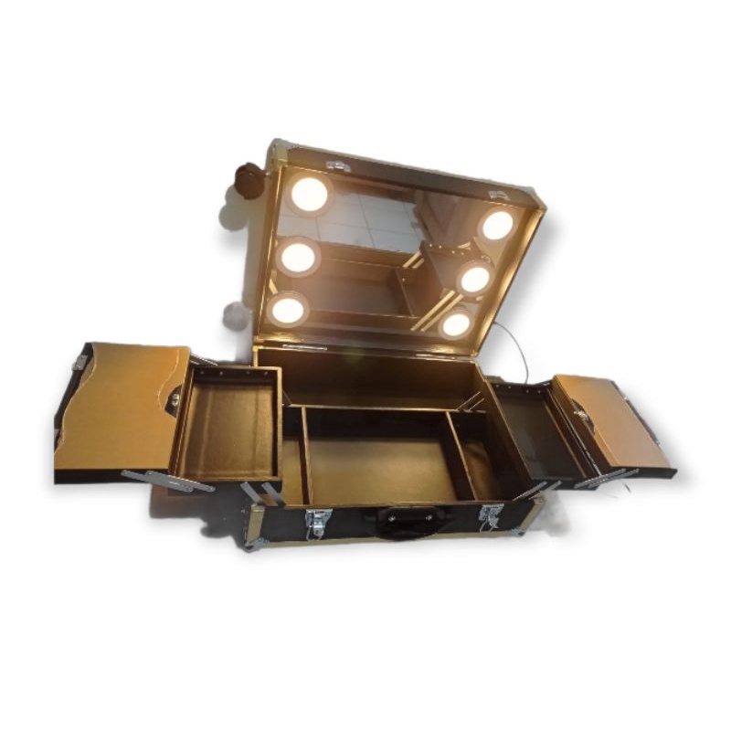 Koper makeup XL /box lampu tanam /box makeup /alat makup /koper makeup murah /box kosmetik murah
