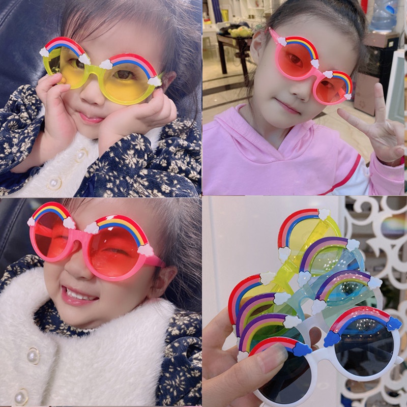 OPTIC - F5329 Kacamata Anak Rainbow High Quality / Kacamata Anak New Trend Fashion Terbaru / Kacamata Anak Motif Pelangi