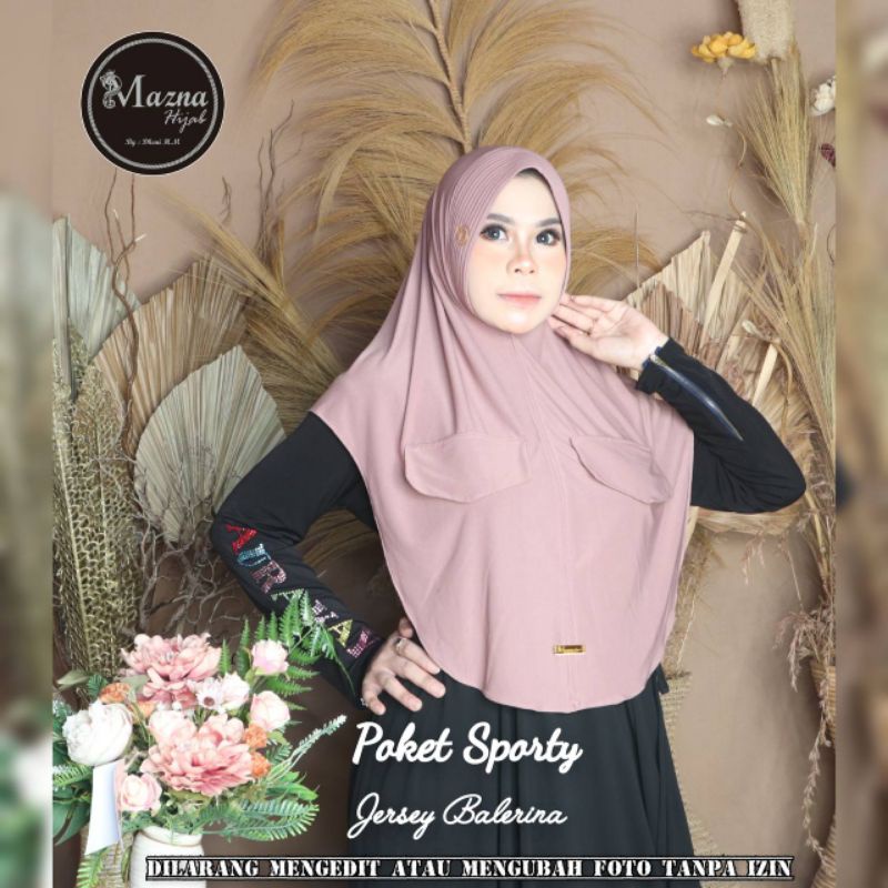 ORI BY MAZNA JILBAB SPORTY POCKET JERSEY