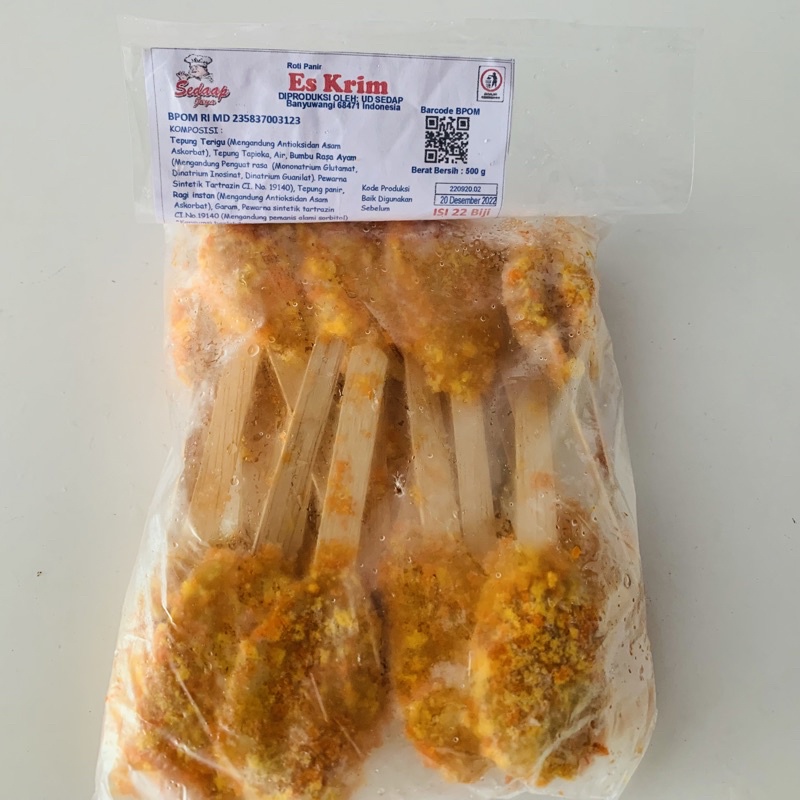 

roti panir bentuk es krim