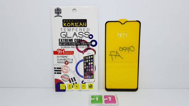 Tempered Glass Oppo A57 4G 2022 / A57 5G / A7 / A5S FULL SCREEN Guard TG 5D Oppo A7 FULL GLUE Anti Gores Kaca