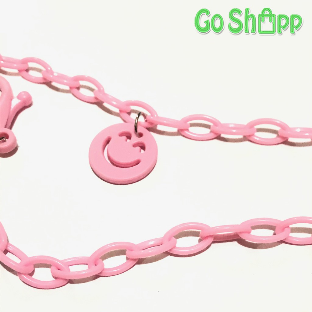 Kalung Strap Masker Wajah Lanyard Masker - Tali Kalung Masker Fashion Import Motif Smile [KM01]