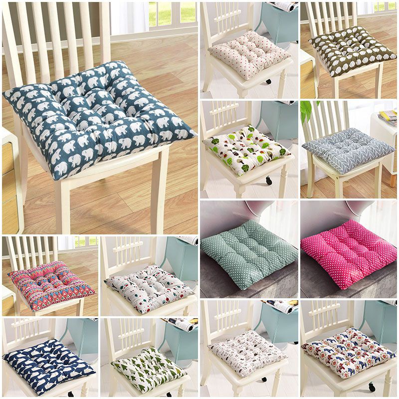 Emovable Square Chair Seat Pad Outdoor Waterproof Seat Cushion Cover Tie On Garden Patio Chair Shopee Indonesia