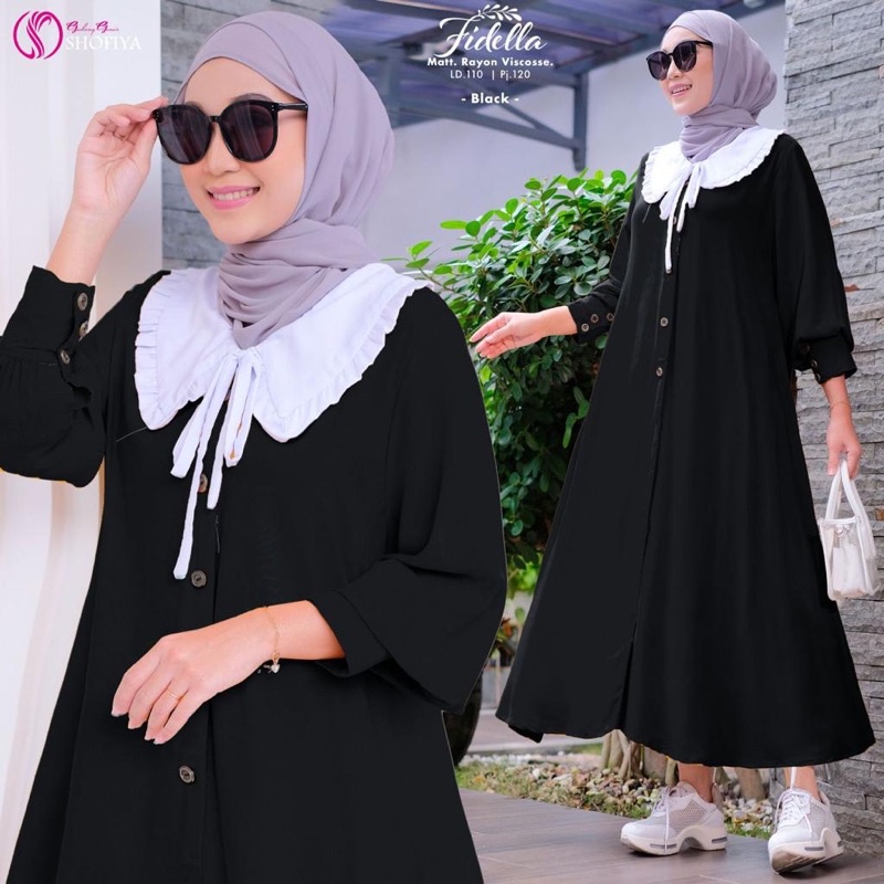 gamis midi fidella maxy