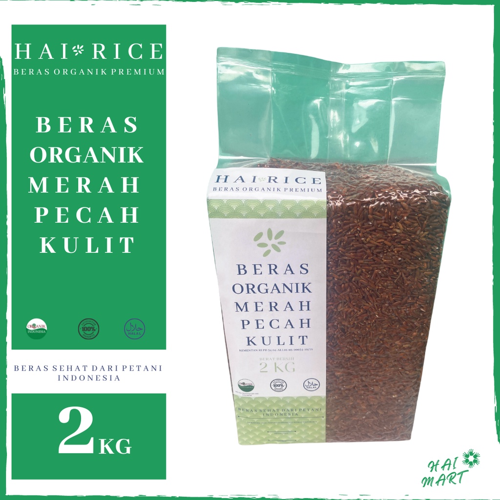 

Best Seller - Beras Organik Merah Pecah Kulit 2 Kg