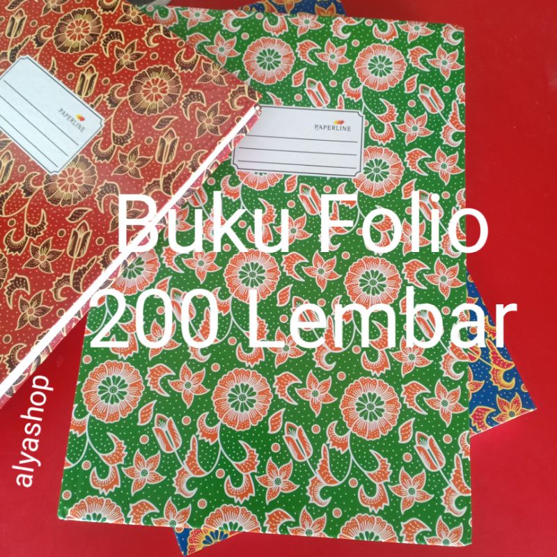 Buku Tilis Paperline Folio 200 Lembar Hard Cover