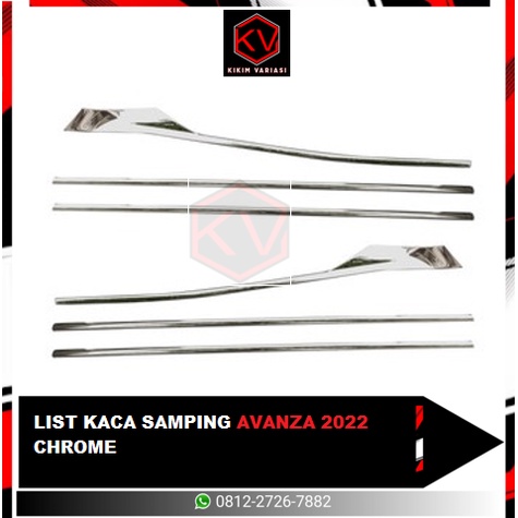 LIST KACA SAMPING AVANZA 2022 CHROME