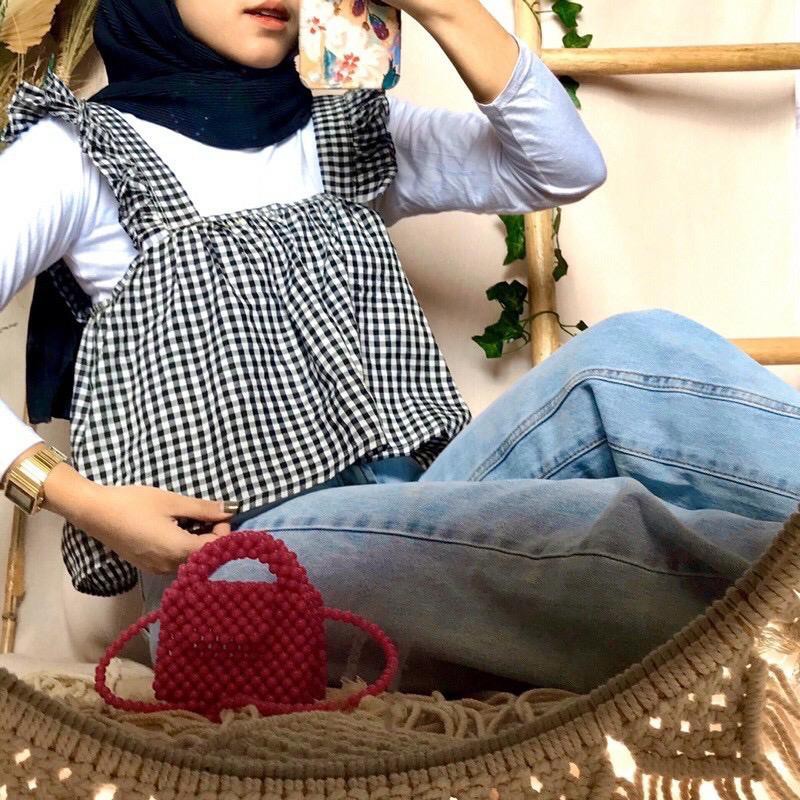 NASYA RUFFLE OVERSIZE TANKTOP|TankTop halal KEKININAN|tank top hijab Murah