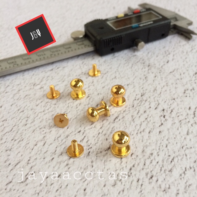 Kancing pion 8 mm gold