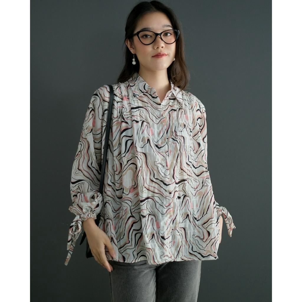 Myrubylicious CALERA SHIRT KODE BN2722 | SHIRT | KEMEJA | KEMEJA WANITA | KEMEJA MOTIF