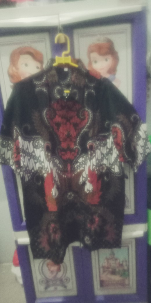 Kemeja Batik Pria Big Size 4l-5l Lengan Pendek Atasan Baju Hem Pria Batik Jumbo Ukuran Besar Mta