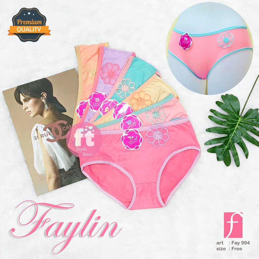 FAYLIN | Celana Dalam Wanita BUNGA / CD Kembang / FLOWER / art Fay 994