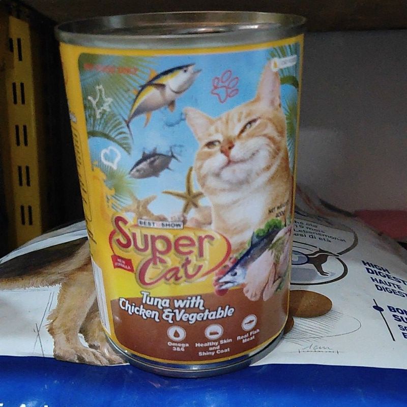 Super Cat Kaleng (Tuna with Chicken &amp; Vegetable) 400gr