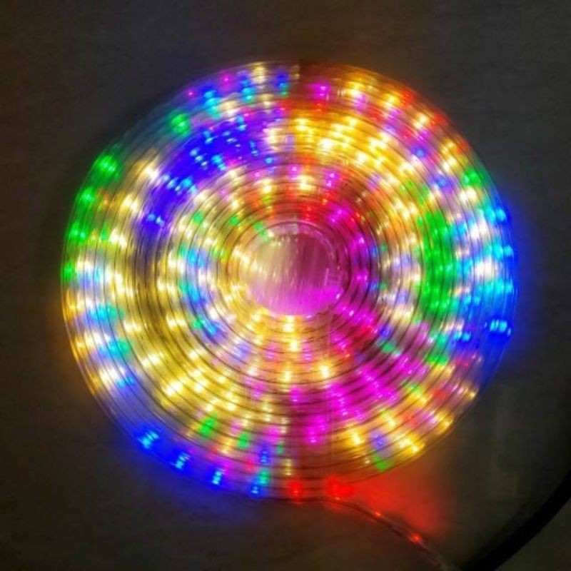 LAMPU LED STRIP SELANG WARNA WARNI  3528 2835 220V + ADAPTOR 9M METER OUTDOOR RGB LAMPU TIKTOK