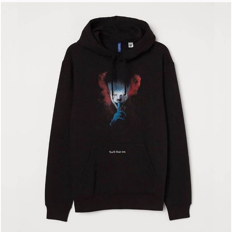 H&M IT PENNYWISE BLACK HOODIE