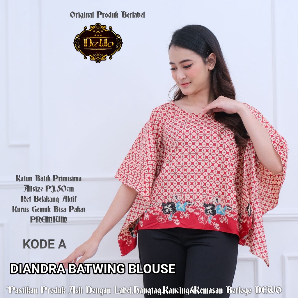 Blus Batik Batwing Diandra