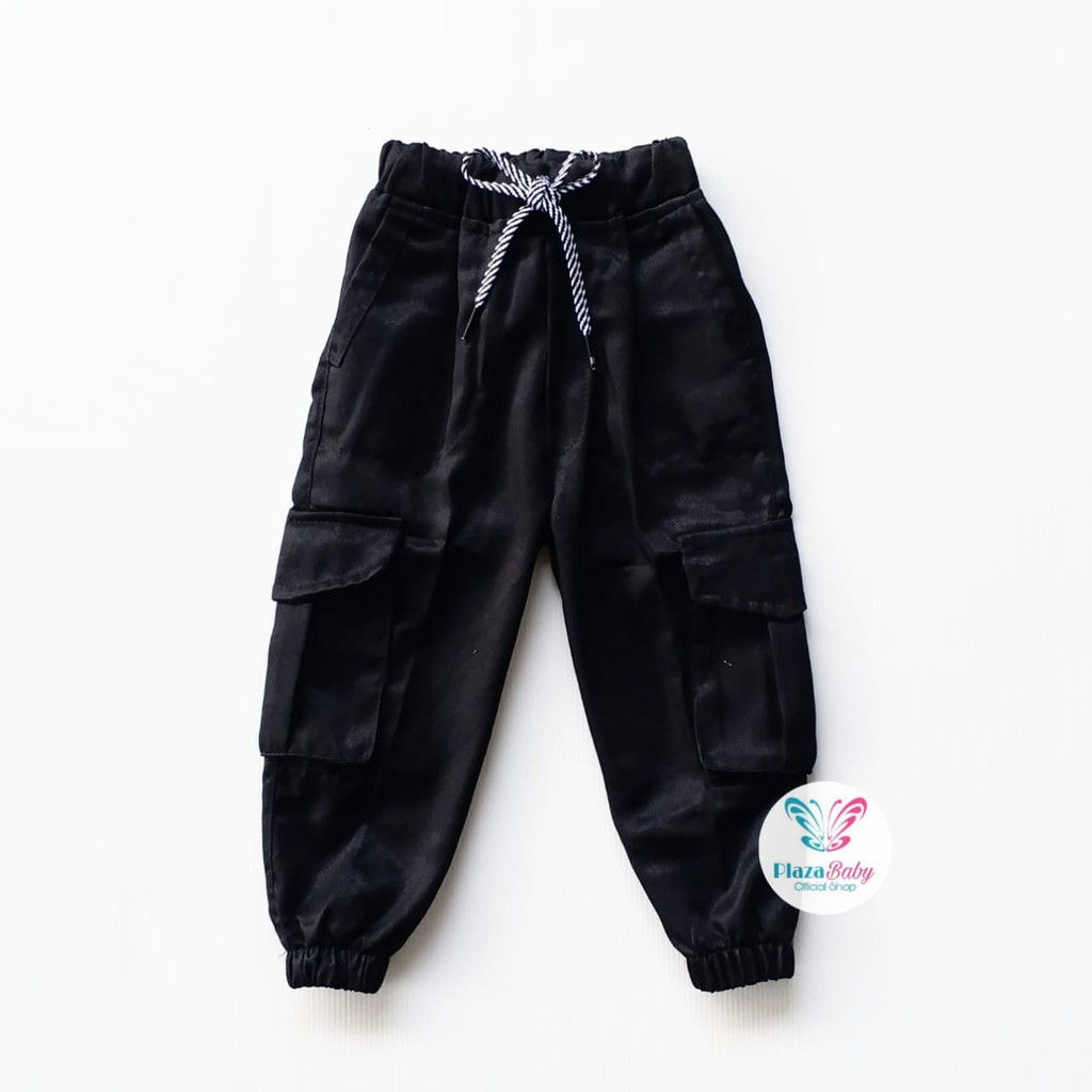 Plazababyku CELANA B JOGER PANJANG KEMPOL TALI celana pants anak laki premium