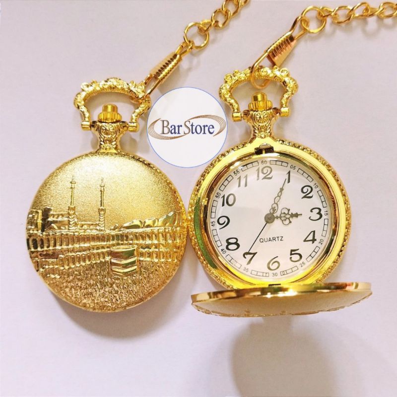 Kado Hadiah Ulang Tahun Unik - Jam Unik Saku Vintage Pocket Watch - Jam Saku Antik Kuno - Jam Tangan Unik Keren Saku Vintage Kalung Kenang Kenangan Souvenir Pernikahan Hadiah Kado Ultah