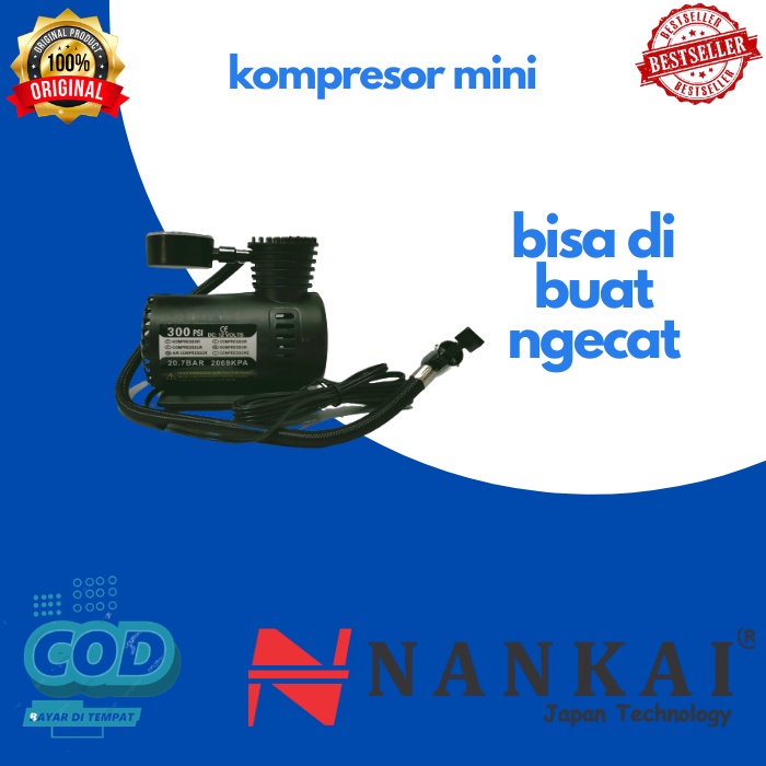 KOMPRESOR MINI LISTRIK UNTUK CAT MOTOR MOBIL FURNITURE