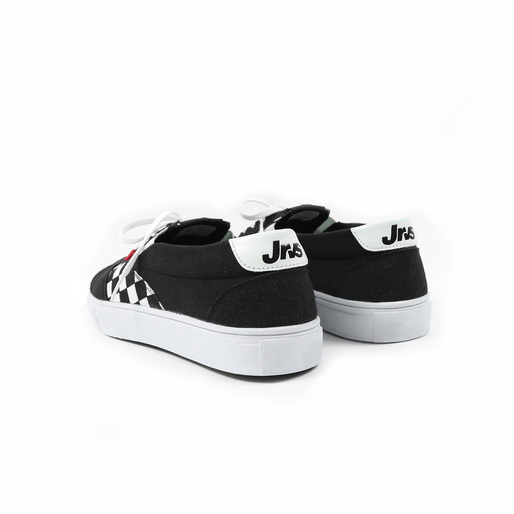 JRVS FOOTWEAR - Volta Black White Checkerboard - Sepatu Lokal