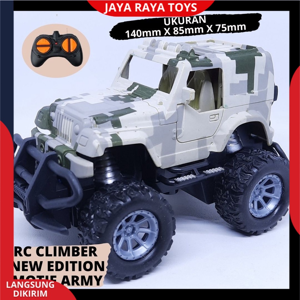 Mainan Anak Mobil Remote Control Offroad Rock Crawler RC Car Jeep Off Road Climber Mini Versi New