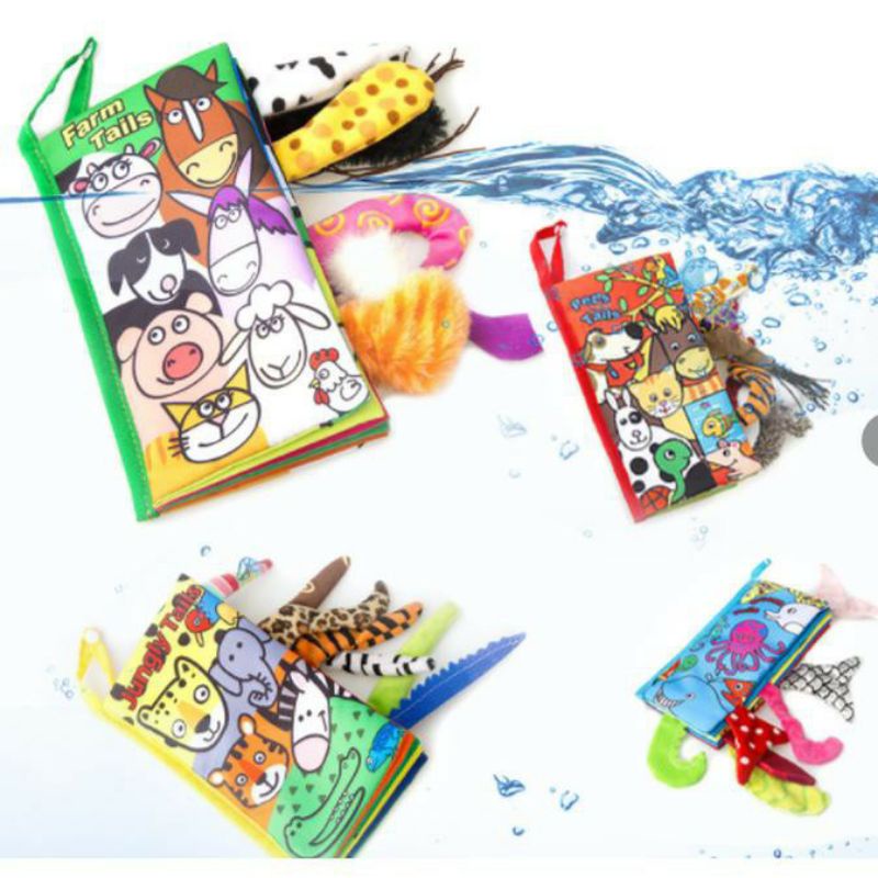 Soft Book Ekor Besar Animal / Teether Buku
