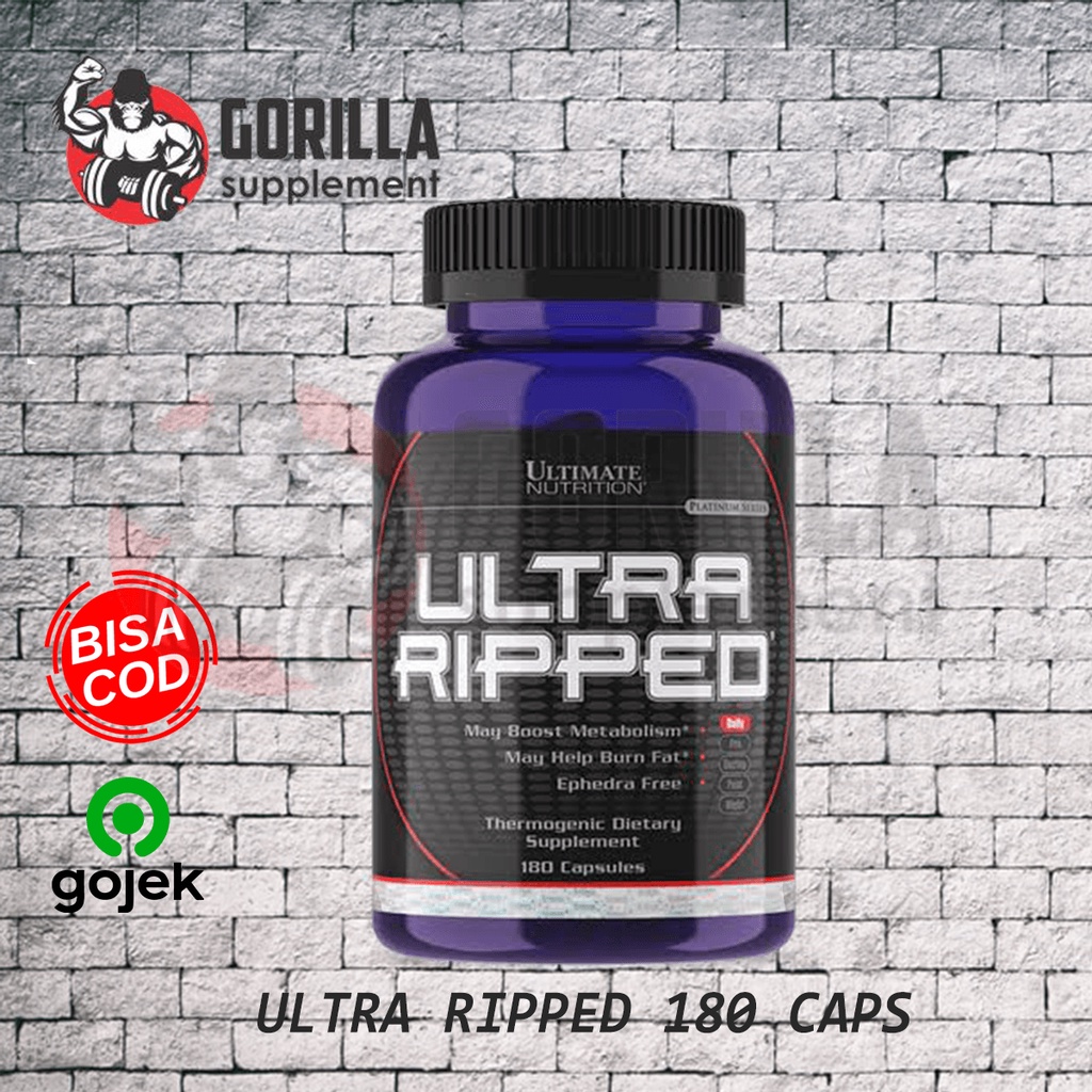 Ultimate Nutrition Ultra Ripped 180 Kaps Capsul Kapsul Not Red Zone