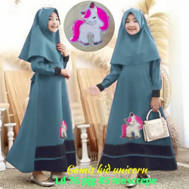 GAMIS KID UNICORN 054 GA GAMIS LED LOL GAMIS ANAK BALITA GAMIS ANAK TANGGUNG