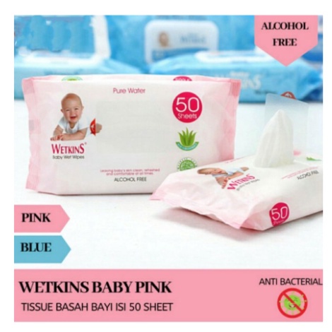 TISSUE BASAH BABY BUY 1 GET 1 TISU BASAH BAYI WET WIPES 50s