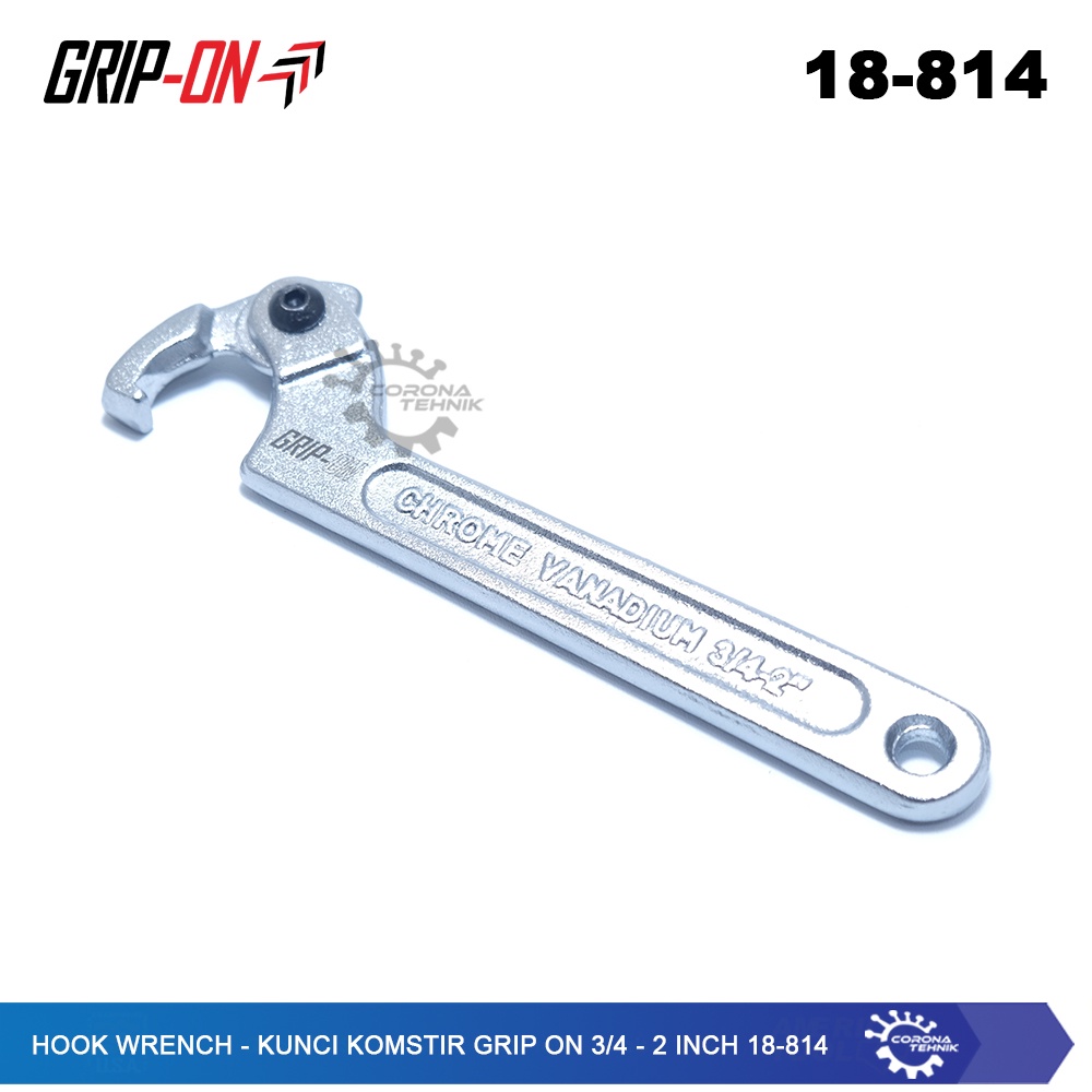 Kunci Komstir Grip On 3/4 - 2 Inch 18-814 - Hook Wrench