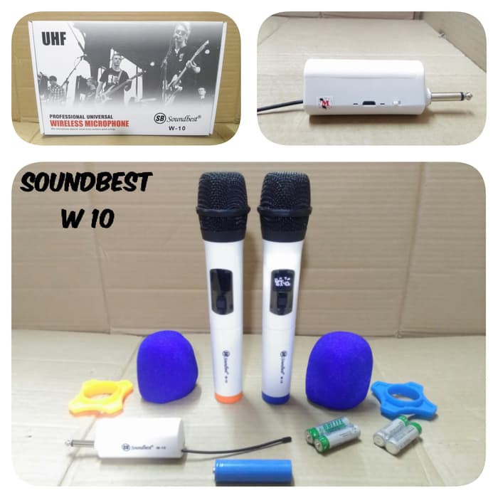 MIC WIRELESS SOUNDBEST W 10 PROFESIONAL MICROPHONE