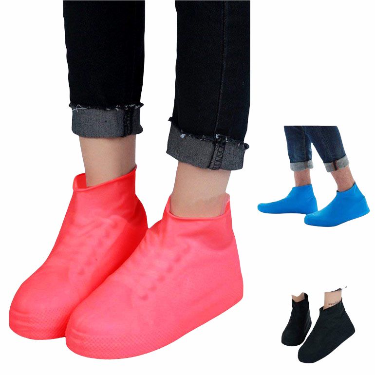 ASIN829 -Silicone Anti Air Sarung Pelindung Waterproof Silikon Shoes boots sendal kaki J217