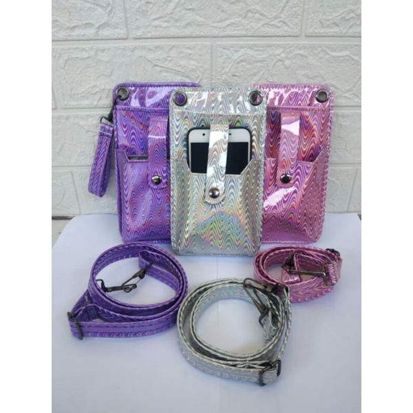 RULLY_SLINGBAG HP HOLORGAM/ POCKET HP /TAS SELEMPANG WANITA /TAS TEMPAT HP