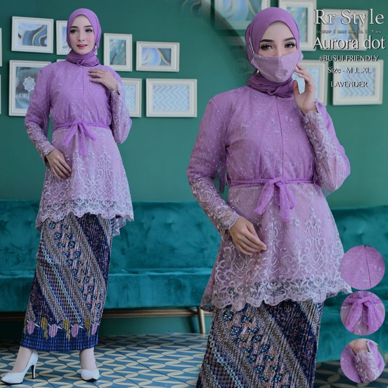 (COD) SET AURORA DOT // SETELAN KEBAYA LESTY KEJORA // KEBAYA PESTA KEKINIAN // KEBAYA KONDANGAN // 