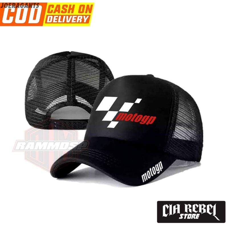 TOPI JARING TRUCKER RACING MOTOGP MOTO GP BALAP MOTOR TERLARIS - joeragants