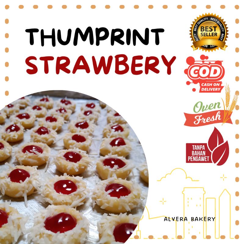 

Kue Kering Thumprint Strawbbery 500gr