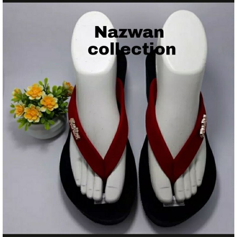 Sandal fussion,Sandal wedges perempuan