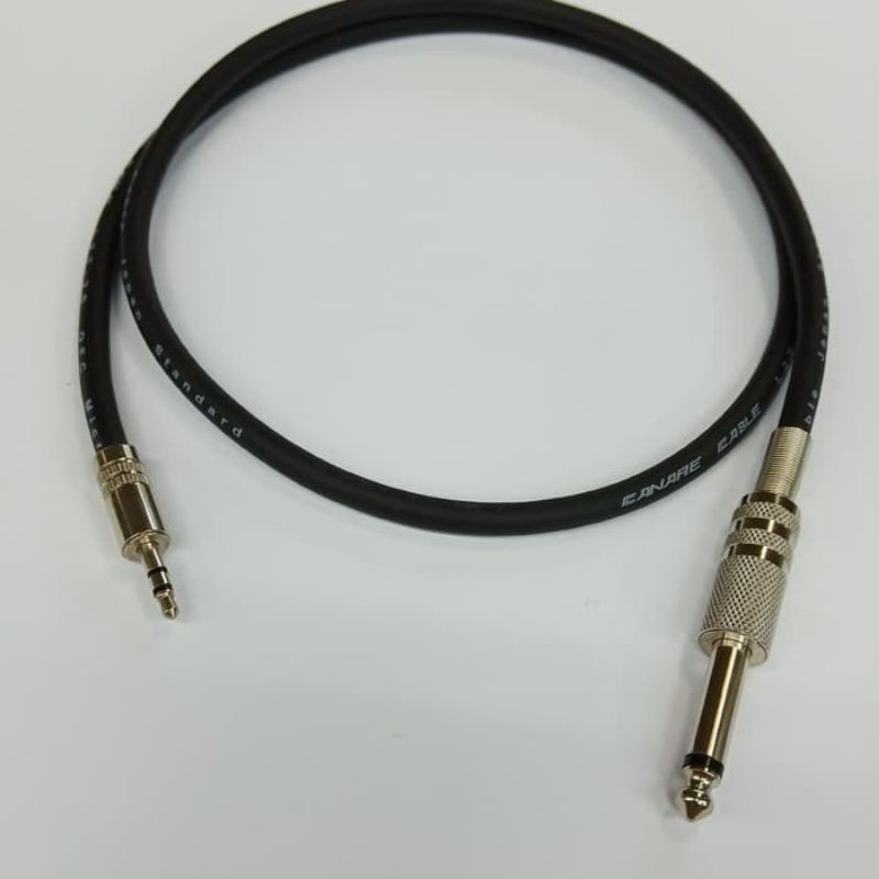 Kabel Canare 3Mtr 3.5mm stereo Male To 6.5mm Akai Mono