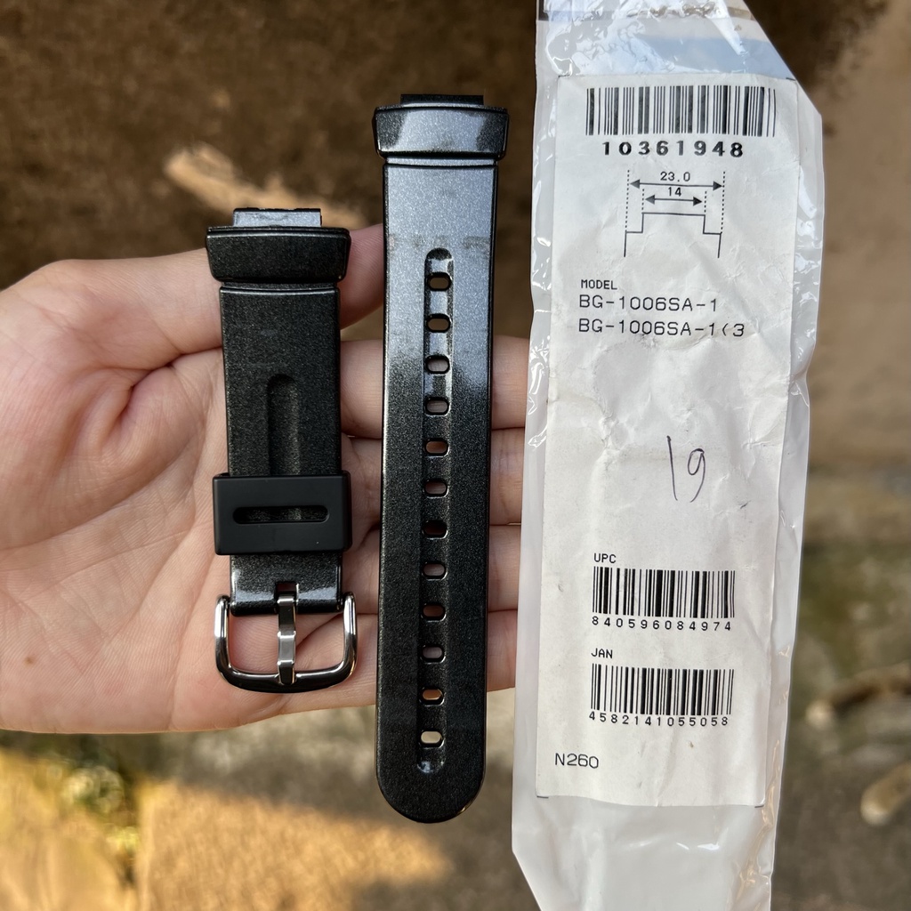 Strap tali jam tangan casio baby-g BG 1006SA 1 original BG 1006SA