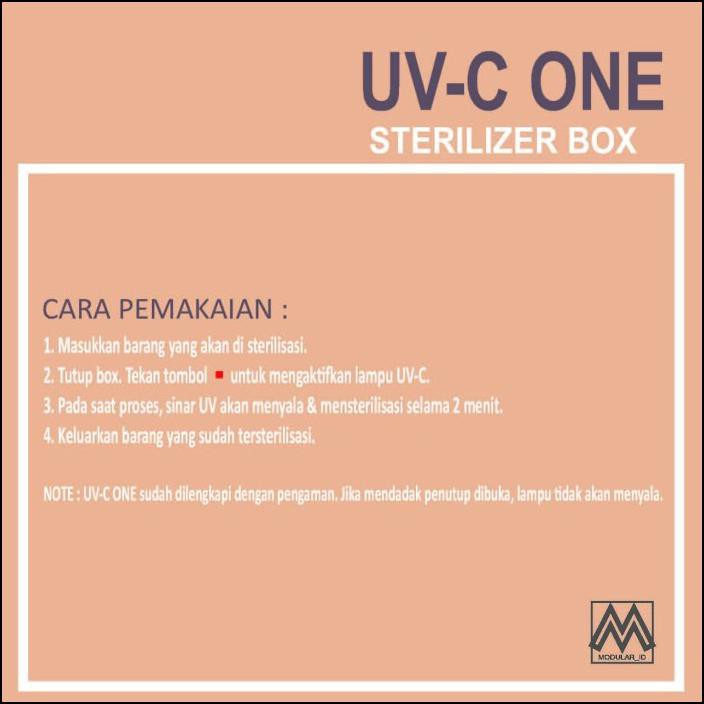 UV C ONE STERILIZER BOX GERMICIDAL BESAR GOJEK INSTANT KHUSUS JAKARTA - COKLAT MUDA