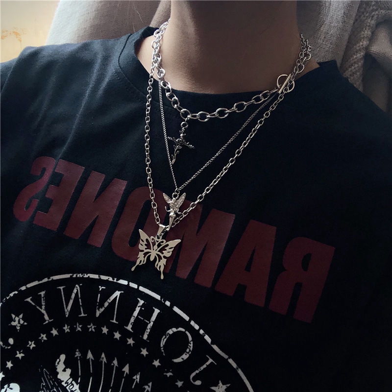 Necklace, Multi-layer Temperament, Harajuku Style, Korean Personality, Hip-hop