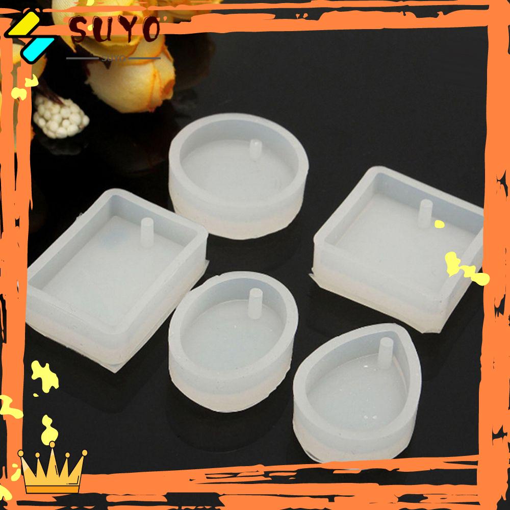 Suyo 5pcs Cetakan Resin Bentuk Tetesan Air Bahan Silikon