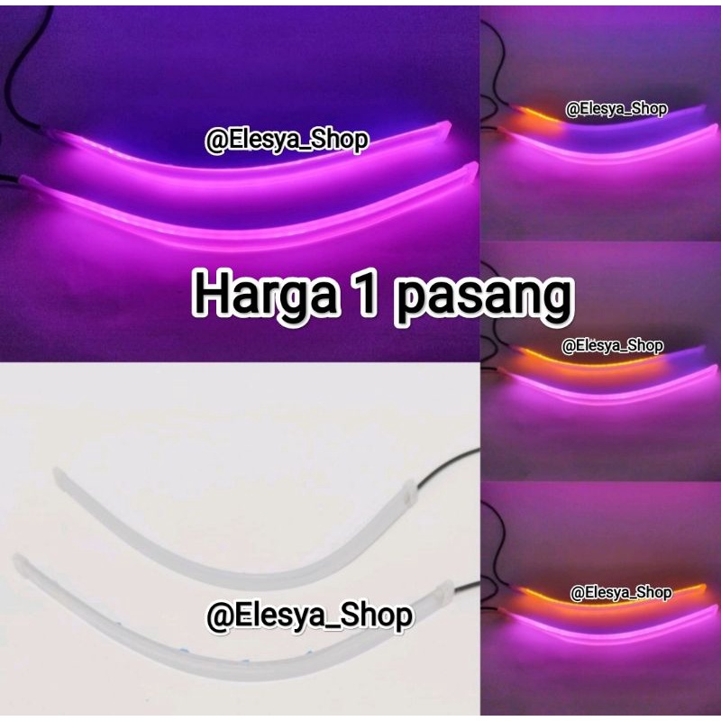 SEPASANG LAMPU LED ALIS RUNNING 30 CM BUAT MOTOR AEROX, MIO, VARIO, SCOPY DLL